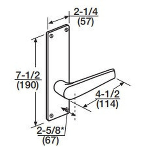 Corbin Russwin ML2057 ASN 626 CL6 Storeroom or Closet Mortise Lock, Accepts Large Format IC Core (LFIC), Satin Chrome Finish