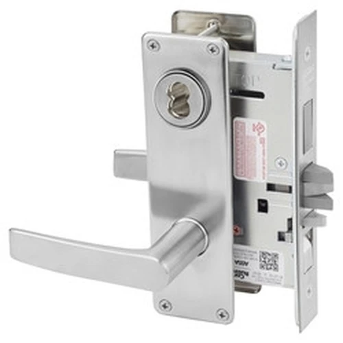 Corbin Russwin ML2067 ASN 630 CL6 Apartment or Dormitory Mortise Lock, Accepts Large Format IC Core (LFIC), Satin Stainless Steel Finish