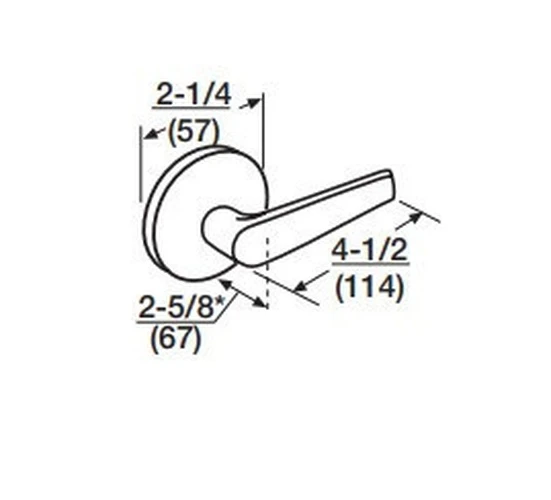 Corbin Russwin ML2092 ASA 630 LC Security Institution or Utility Mortise Lock, Conventional Less Cylinder, Satin Stainless Steel Finish