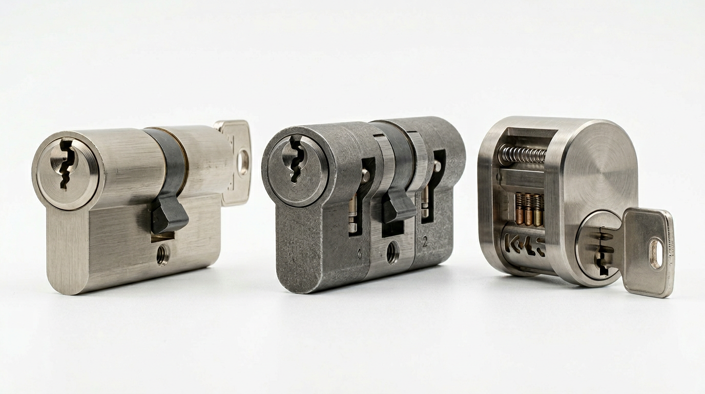 high-security commercial lock comparison Medeco Schlage Primus Mul-T-Lock