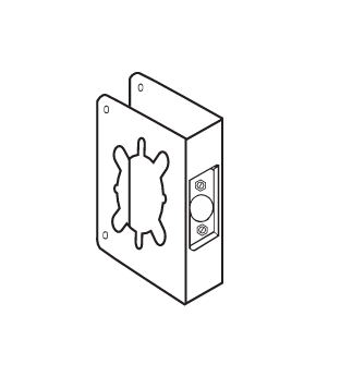 Don-Jo 81-CW Cylindrical Door Locks With 2-1/8" Hole Wrap Around Security Plates – Made In USA