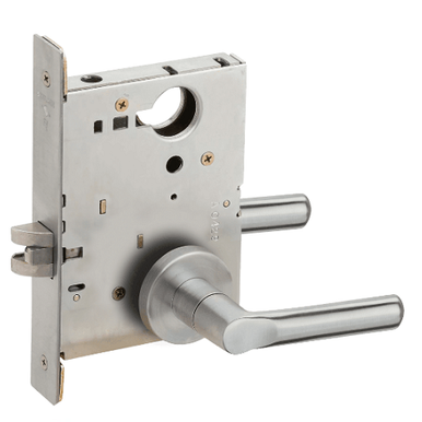 Schlage L9010 18A 626 Mortise Passage Lock, w/ 18 Lever and A Rose