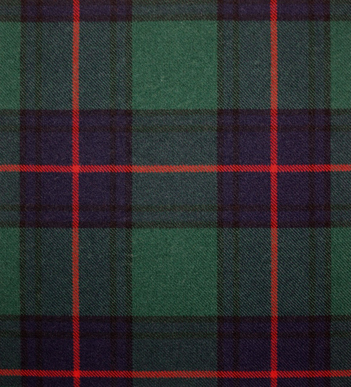 Shaw Green Modern Heavy Weight Clan Family Tartan Scottish Lochcarron