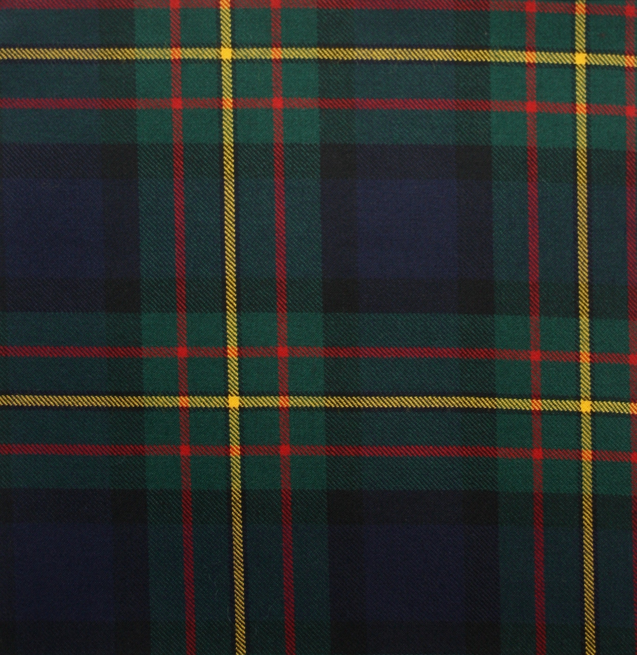 MacLaren Modern Tartan Crest Black Garden Flag - Gold Thistle Style main image 1