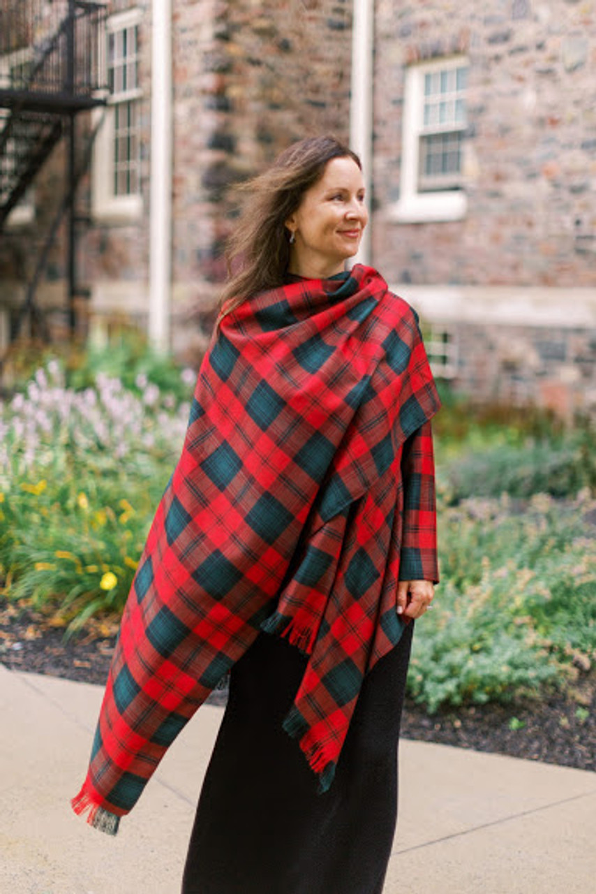 Ladies Tartan Serape | Scottish Plaid Shawl