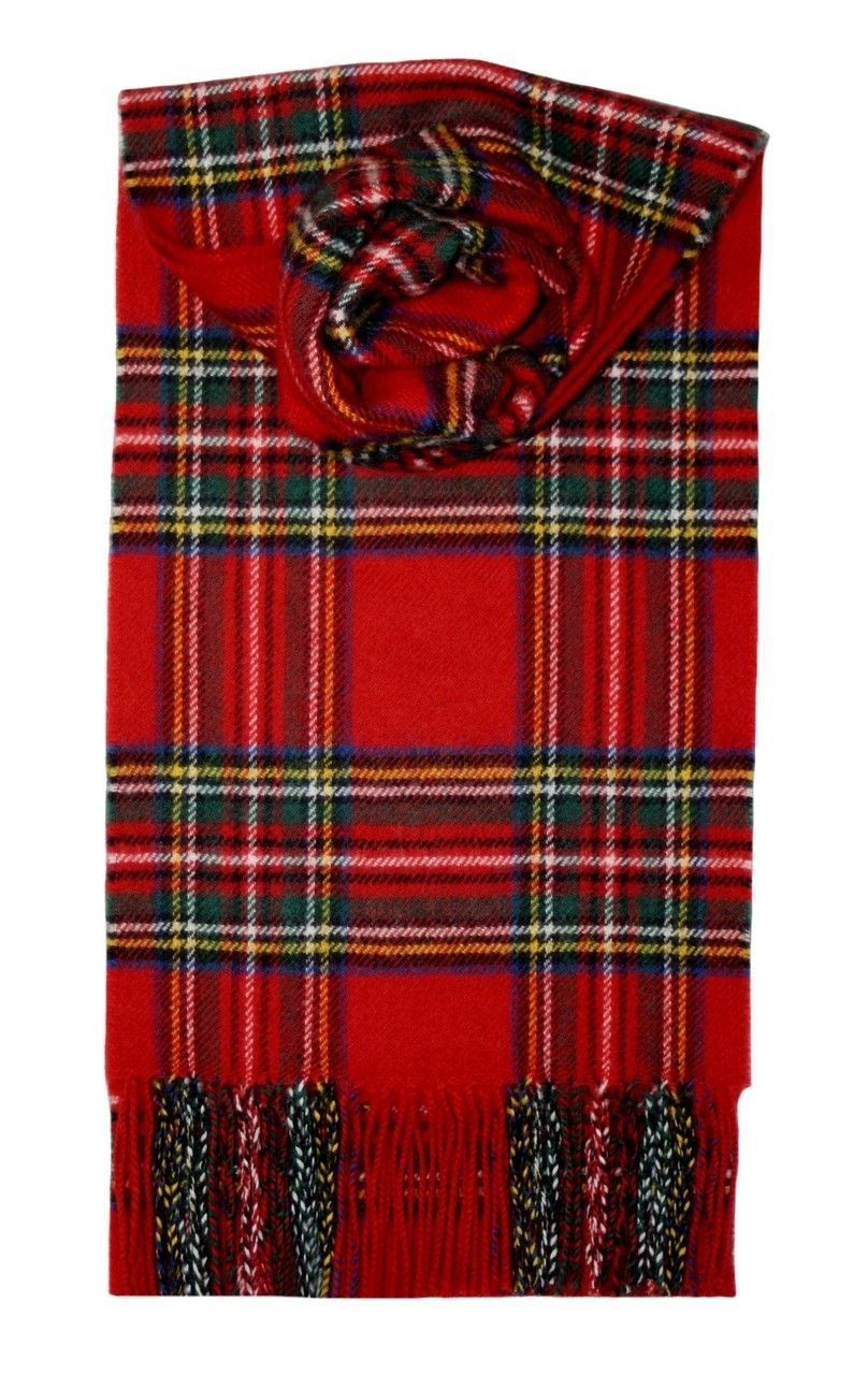 Aero / Lochcarron Tartan 100% Pure Wool Scarf: Stewart Royal