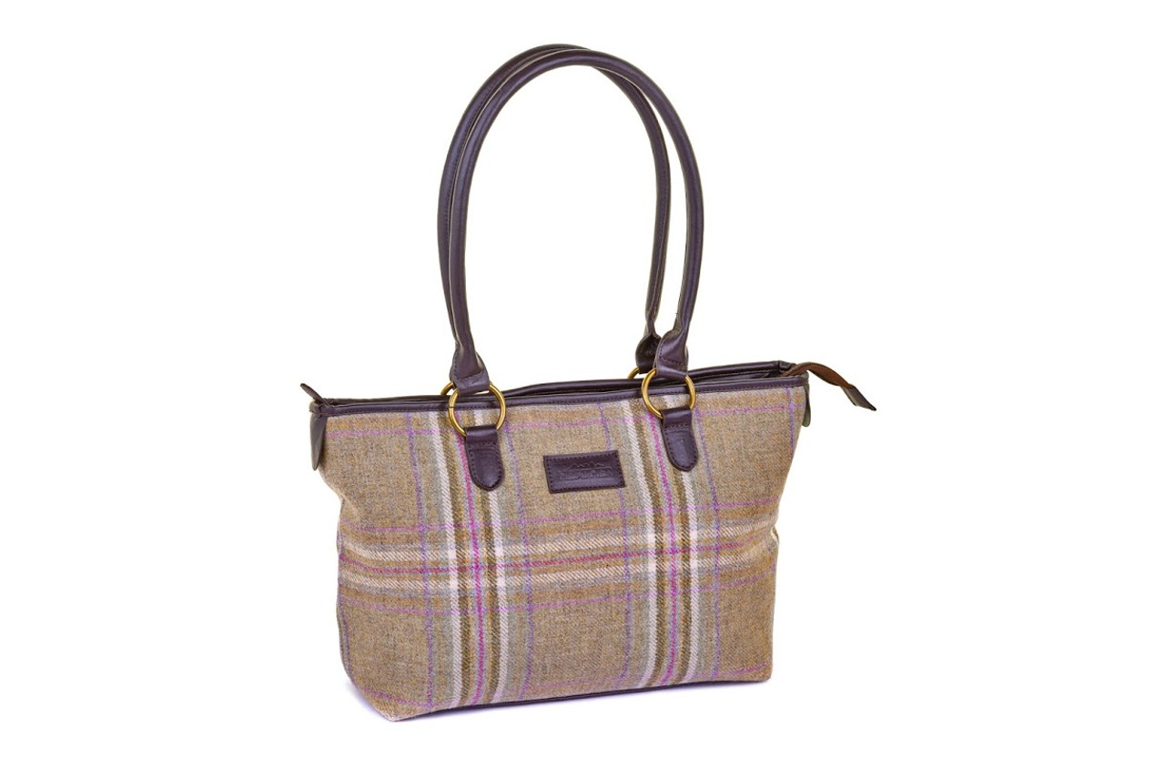 tweed tote bag