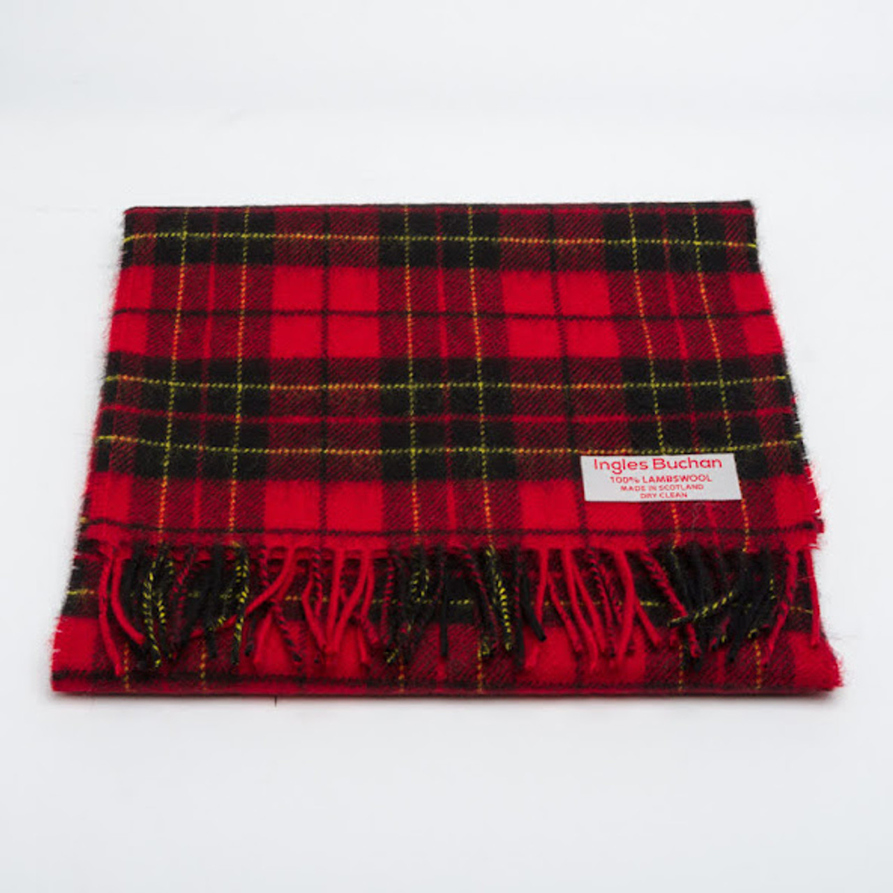 Brodie Red Tartan Scarf Scottish Lion