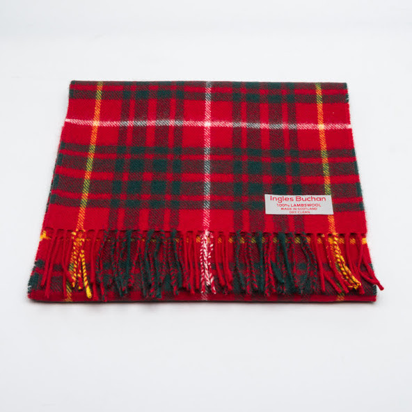 Gents Bruce Modern Tartan Neck Tie - 100% Wool, Handmade In Scotland, 3.5 Inch Width - View #14