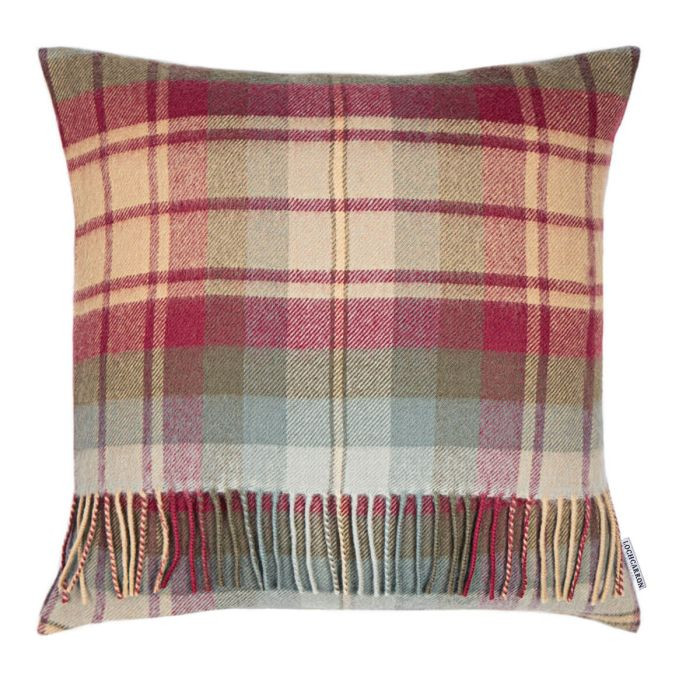 Auld Scotland Tartan Square Cushion Cover Scottish Lion - Main Image