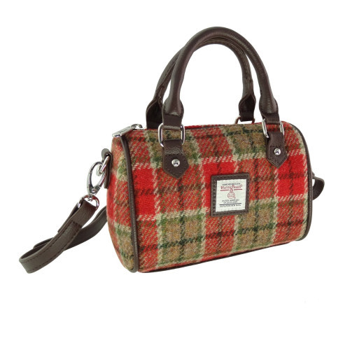 Tartan Harris Tweed Makeup Bag Harris Tweed Plaid Tartan Zipped