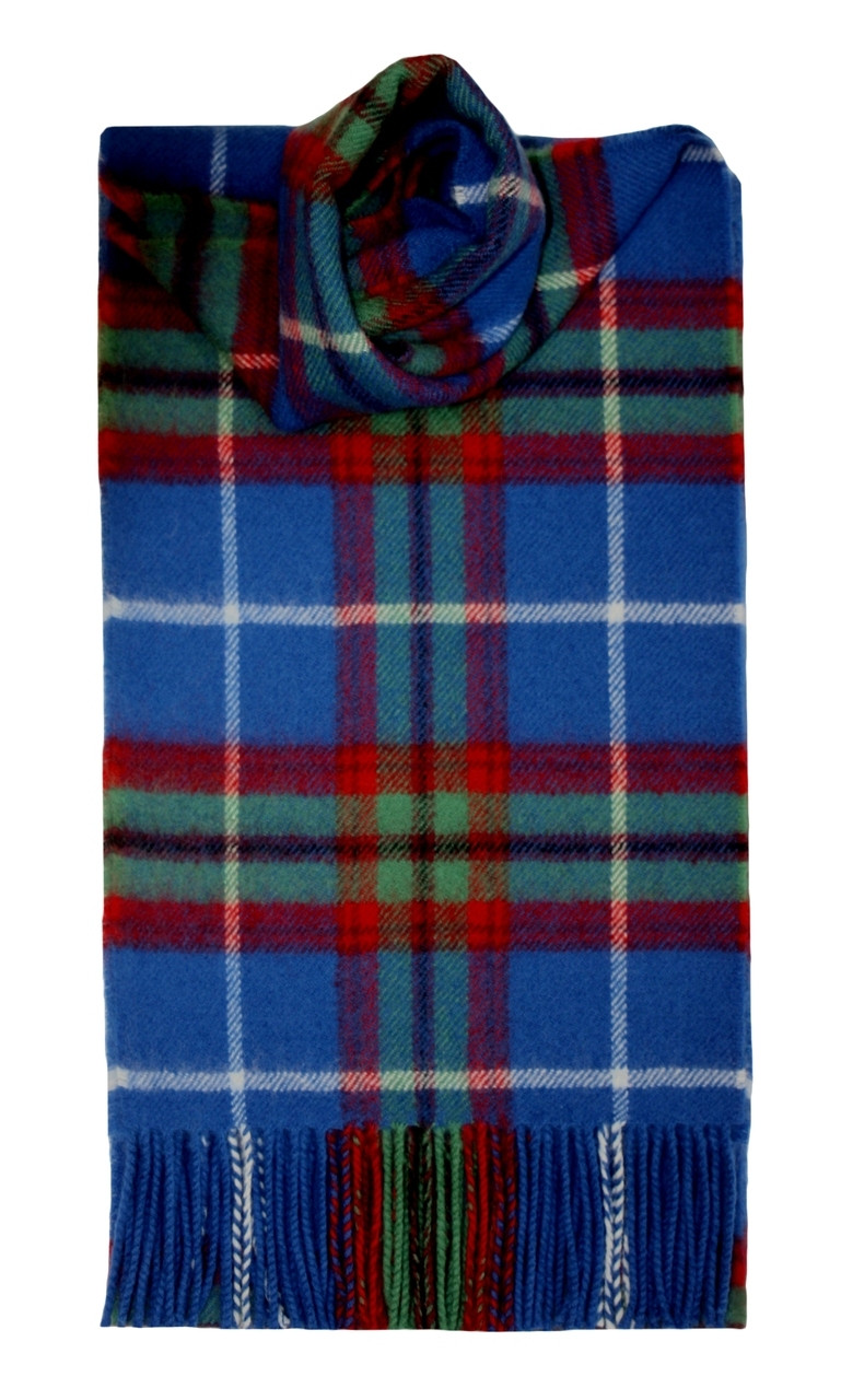 edinburgh lambswool tartan scarf