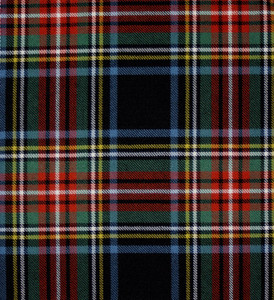 Stewart Black Ancient Heavy Weight Tartan