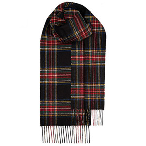 Stewart Black Modern Tartan Scarf Stewart Black Modern Tartan Scarf