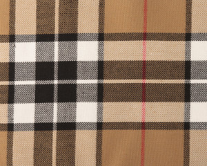 THOMSON Modern (CAMEL)  POLYVISCOSE TARTAN FABRIC