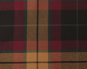 MACMILLAN Modern (BLACK) POLYVISCOSE TARTAN FABRIC MACMILLAN Modern (BLACK) POLYVISCOSE TARTAN FABRIC