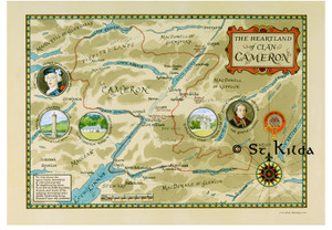 The Heartland of Clan Cameron (16.5" x 23.5") The Heartland of Clan Cameron (16.5" x 23.5")