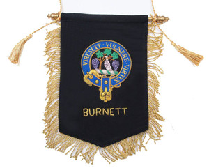 Embroidered Burnett Clan Banner