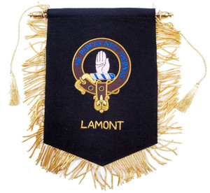 Embroidered Lamont Clan Banner