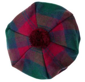 Lindsay Modern Tartan Brushed Wool Tam Lindsay Modern Tartan Brushed Wool Tam