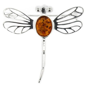 Dragonfly in Amber brooch Dragonfly in Amber brooch