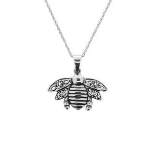 highland bee silver pendant highland bee silver pendant