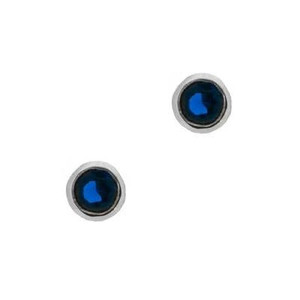 Outlander Inspired Silver Stud Earrings With Sapphire Color Stone Outlander Inspired Silver Stud Earrings With Sapphire Color Stone