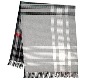 Grey cashmere blend blnkaet