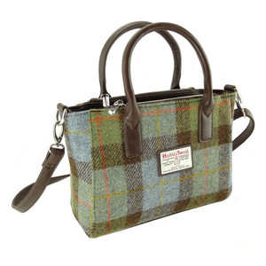 Harris Tweed Small Tote Bag in MacLeod Tartan Harris Tweed Small Tote Bag in MacLeod Tartan