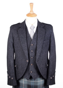 Argyll Tweed Jacket and Vest Charcoal Argyll Tweed Jacket and Vest Charcoal