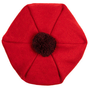 Red wool tam Red wool tam