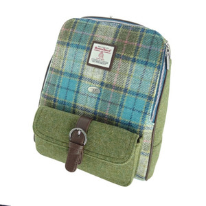 Turquoise tartan back pack Turquoise tartan back pack