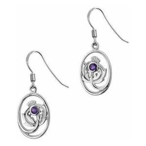thistle oval earrings thistle oval earrings