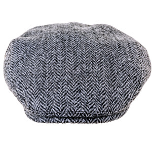 grey Harris Tweed cap grey Harris Tweed cap