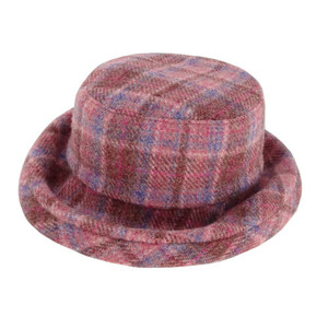 pink Harris Tweed ladies hat