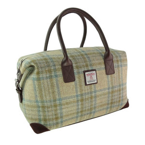 Stewart tartan overnight bag