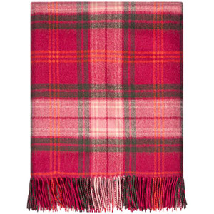 Lochcarron Hunting Rose Tartan Lambswool Blanket Lochcarron Hunting Rose Tartan Lambswool Blanket