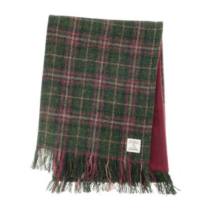 Blue Harris Tweed Scarf | Scottish Lion