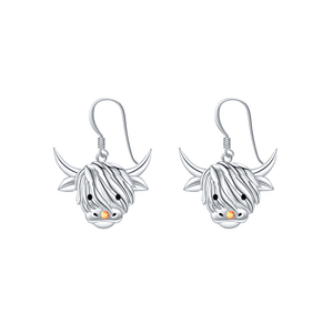 highland cow earrings