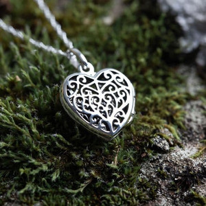 celtic heart locket