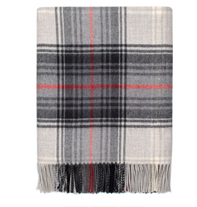 Lochcarron Graphite Tartan Lambswool Blanket