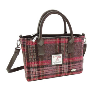 Pink and Burgundy plaid purse Pink and Burgundy plaid purse