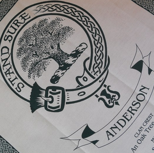 clan crest tea towel