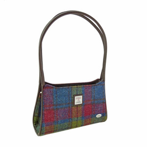 Multicolor tartan handbag
