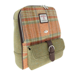 Harris Tweed Mini Back Packs | Scottish Lion