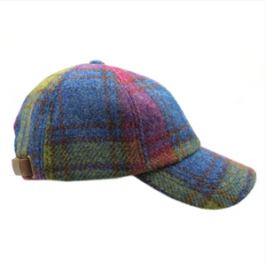 multicolor tartan baseball cap