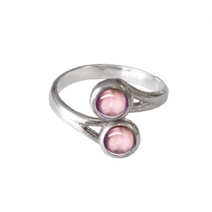 June Birthstone Ring (Light Amethyst)