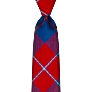 Galloway Red Modern Tartan Tie