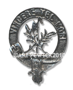 MACLAINE OF LOCHBUIE CLAN CREST BADGE