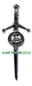 MACDONALD OF THE ISLES Clan Kilt Pin MACDONALD OF THE ISLES Clan Kilt Pin